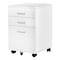Monarch Specialties File Cabinet, Rolling Mobile, Storage Drawers, Printer Stand, Office, Work, Laminate, White I 7780 - alternate 1